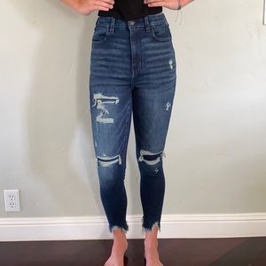 American Eagle, curvy highest rise jeggings